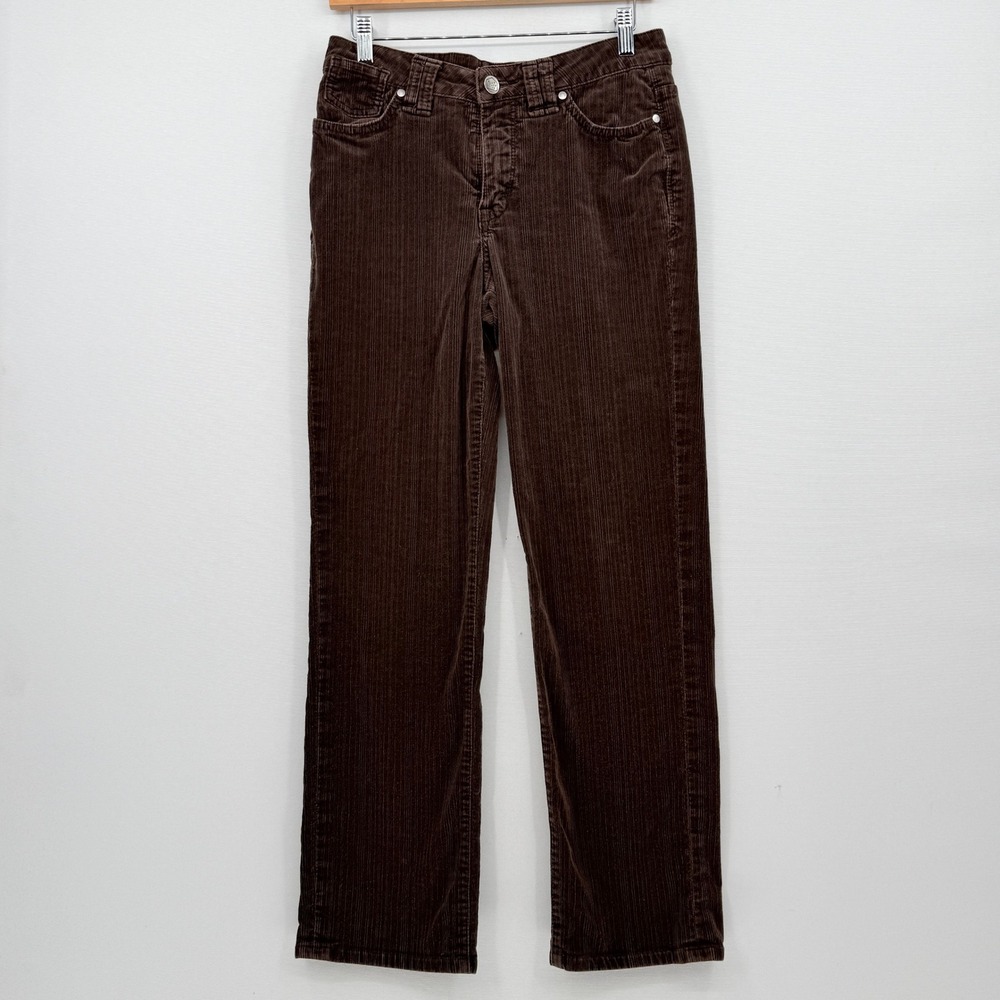 Y2K Blue House Drive Corduroy Pants Womens 6 Brown Straight Leg Granola Indie